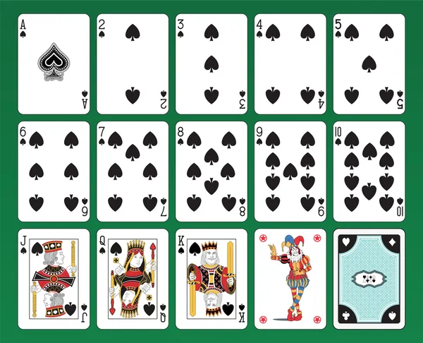 Cartes de pique — Image vectorielle