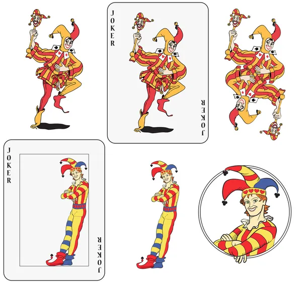 Joker carta da gioco — Vettoriale Stock