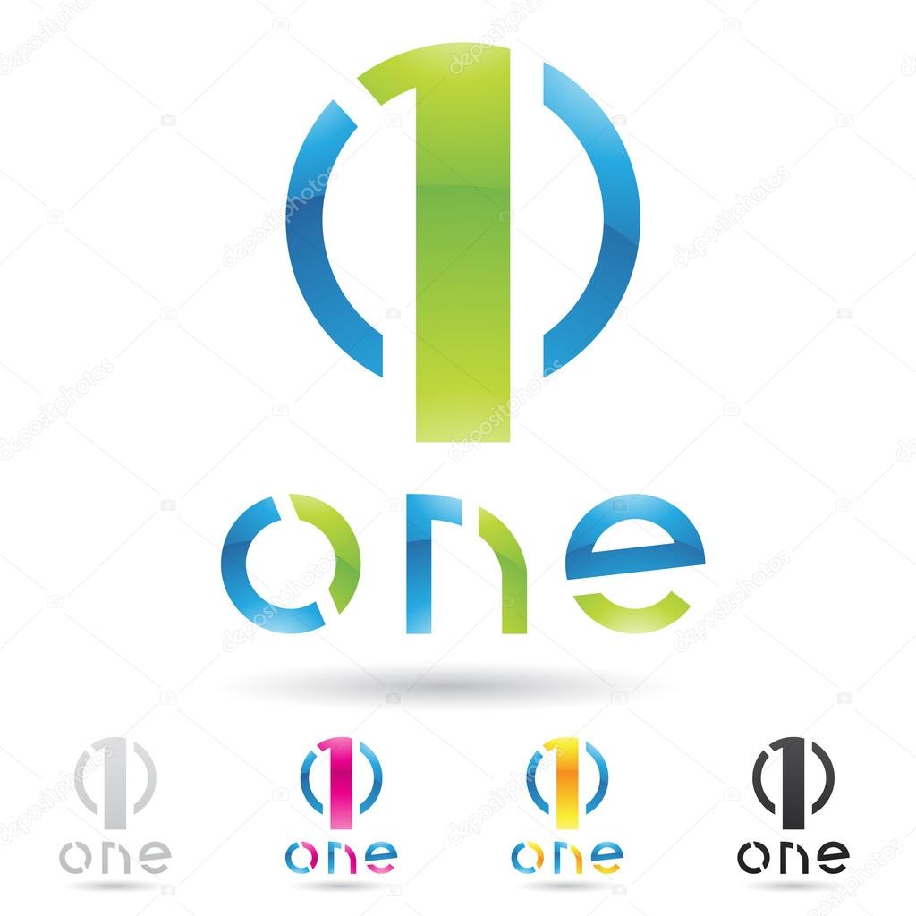 Vector illustration of colorful and abstract icons for no one