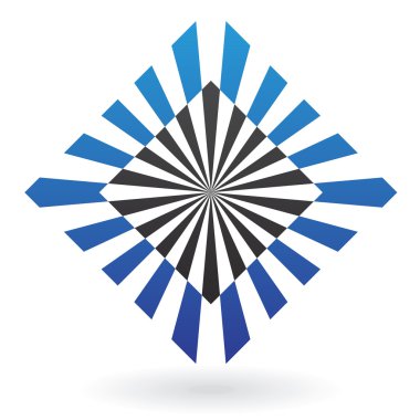 çizgili kare soyut simgesi