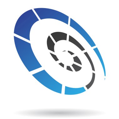 나선형 모양 추상적인 아이콘