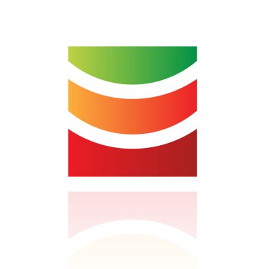 dikdörtgen ve kare soyut simgesi