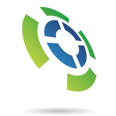 renkli soyut labirent simgesi