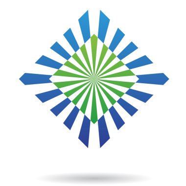 dikdörtgen ve kare soyut simgesi