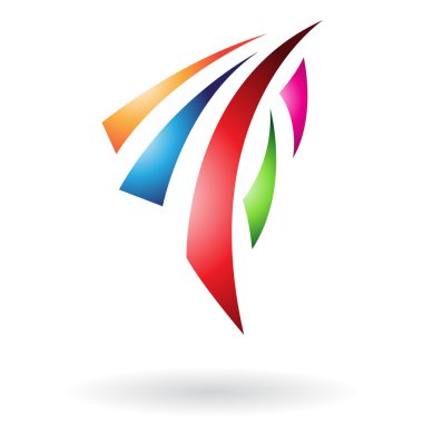 renkli dekoratif soyut simgesi