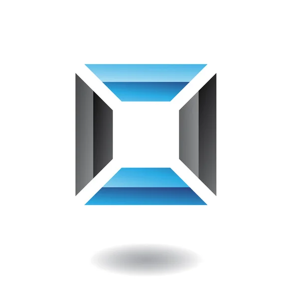 Icono abstracto rectangular y cuadrado — Vector de stock