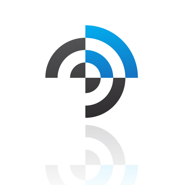 Icono de objetivo abstracto colorido — Vector de stock