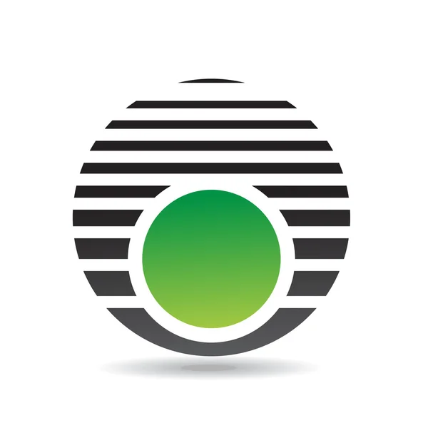 Icône ronde abstraite colorée — Image vectorielle