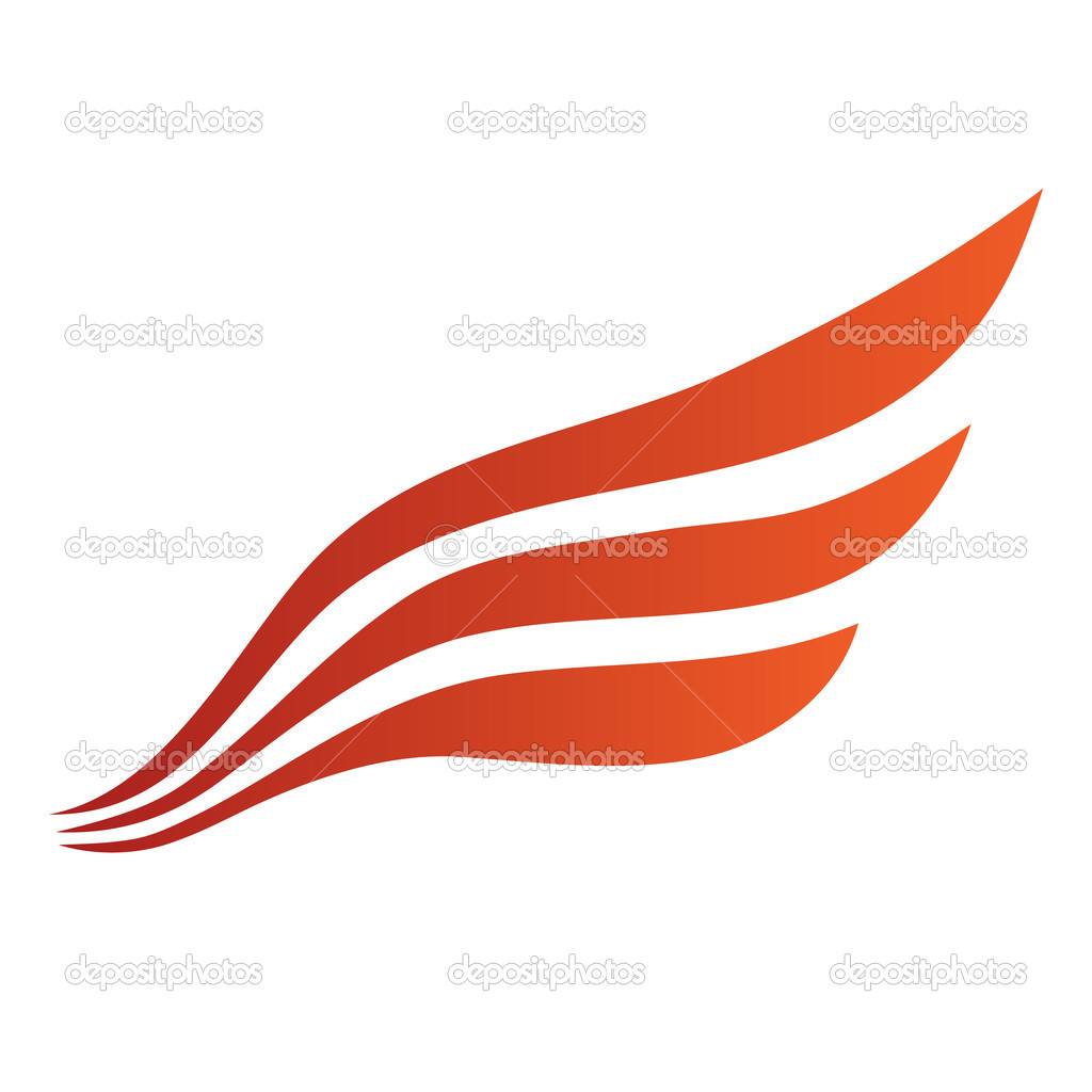 Abstract Bird Wing Icon