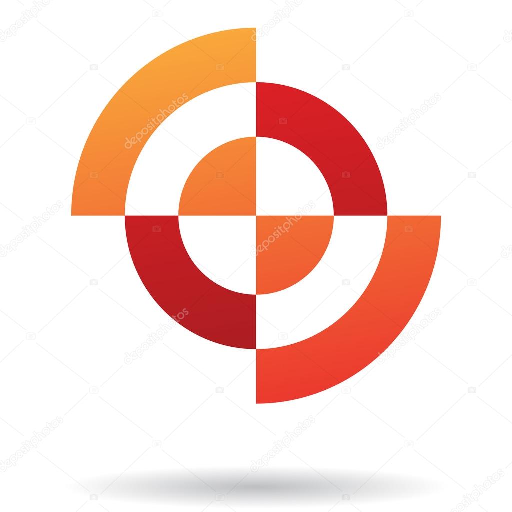 Colorful Abstract Target Icon