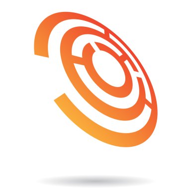 renkli soyut labirent simgesi