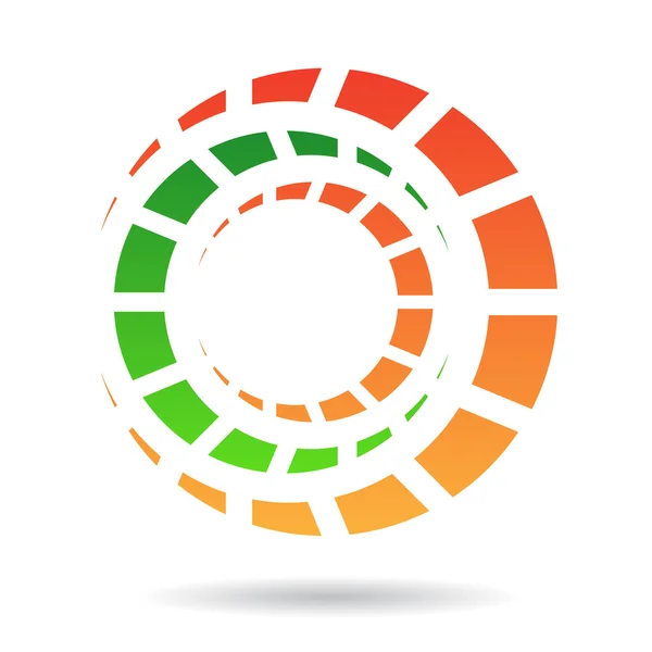 Kleurrijke abstracte KPV pictogram — Stockvector