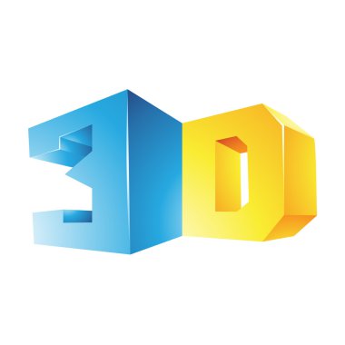 3D görüntü teknolojisi sembolü