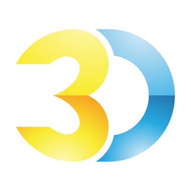 3D görüntü teknolojisi sembolü
