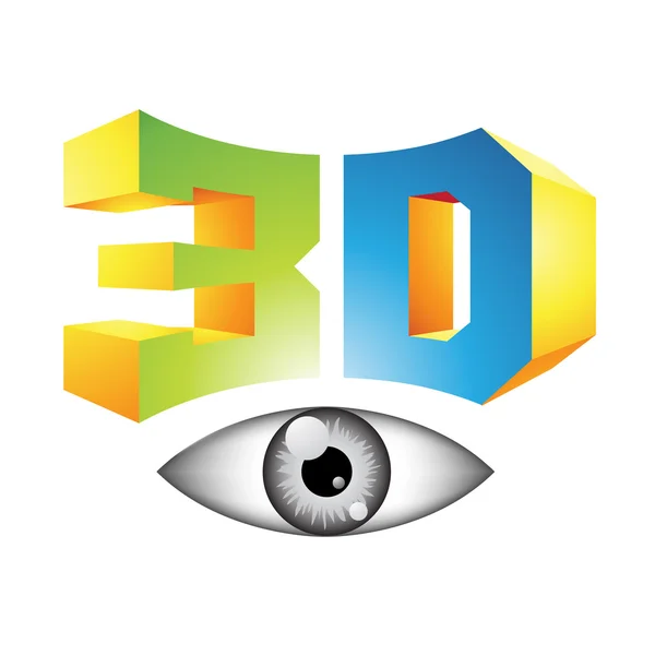 Технология 3D — стоковый вектор