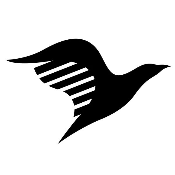 Εικόνα μαύρου πουλιού — Διανυσματικό Αρχείο