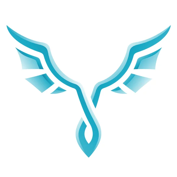 Fågel Blå ikon — Stock vektor
