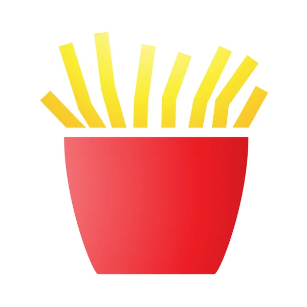 Icônes de frites — Image vectorielle