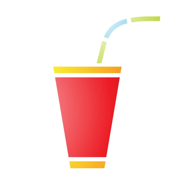 Koolzuurhoudende frisdrank pictogram — Stockvector