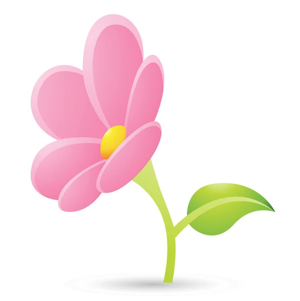 Ícone de flor rosa —  Vetores de Stock
