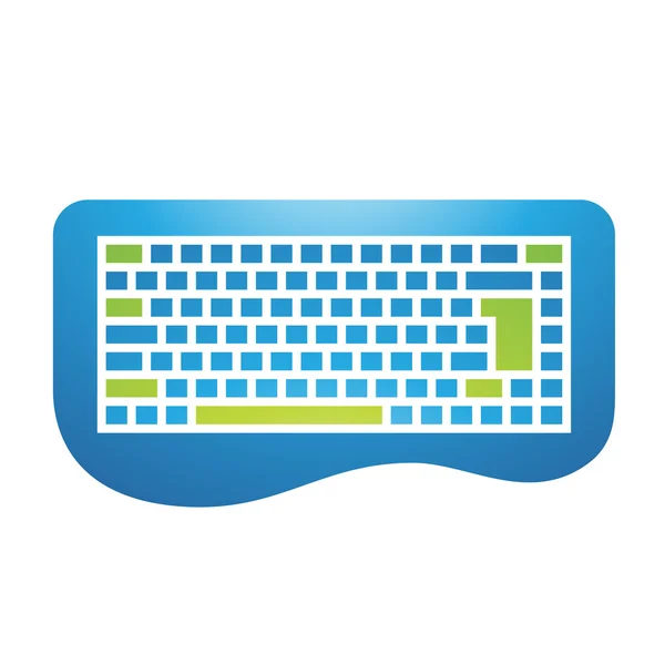 PC-accessoires toetsenbord pictogram — Stockvector