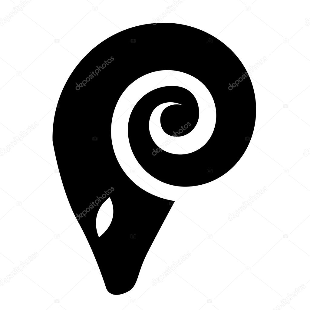Illustration of Black Ram Icon isolated on a white background