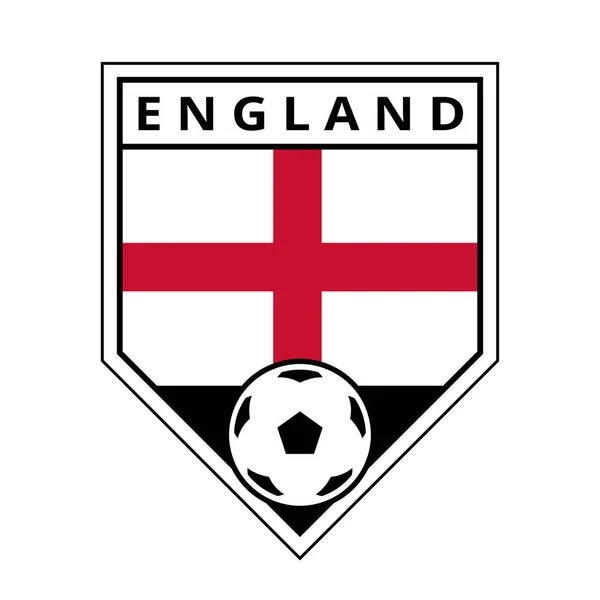 Иллюстрация Английского Углового Командного Знака Футбольного Турнира — стоковый вектор