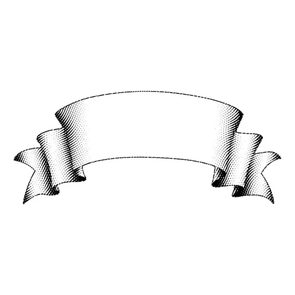 Иллюстрация Выгравированного Знамени Царапины — стоковый вектор