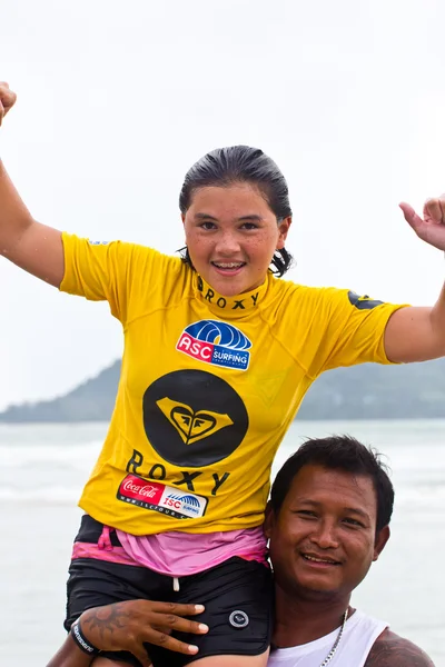 Anissa Flynn in Quiksilver Open Phuket Thailand 2012 — Stock Photo, Image