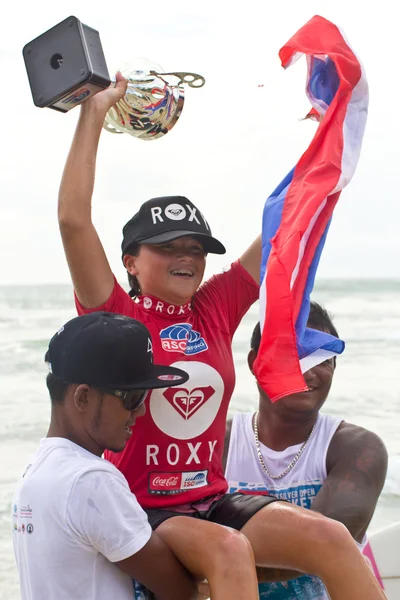 Anissa Flynn in Quiksilver Open Phuket Thailand 2012 — Stock Photo, Image