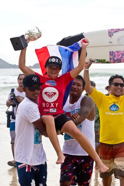 Anissa Flynn in Quiksilver Open Phuket Thailand 2012 — Stockfoto