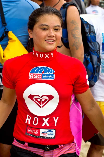 Anissa flynn i quiksilver öppna phuket thailand 2012 — Stockfoto