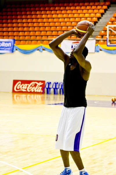 CLS Knights from indonesia in Basketball TOA Thailand Open Phuket Championship 2012 — Stock Photo, Image