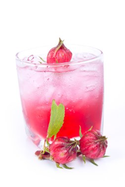 Roselle suyu ile kurutulmuş roselle çiçek