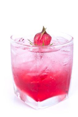 Roselle suyu ile kurutulmuş roselle çiçek