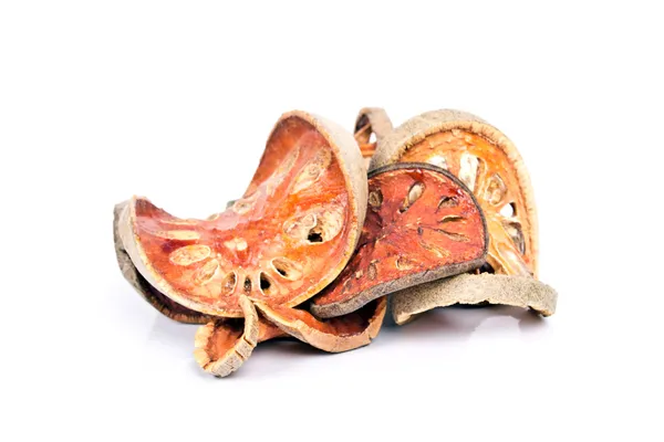Φρούτα αποξηραμένα bael — Φωτογραφία Αρχείου