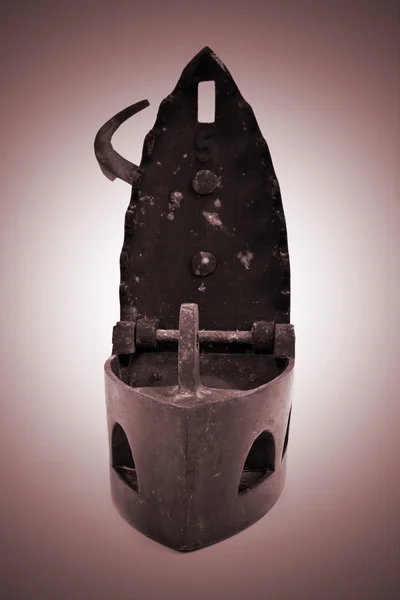 Old iron isolated on white background — Stock Photo, Image