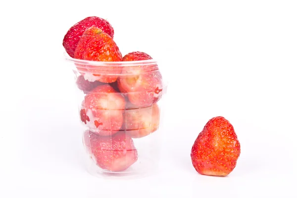 Fresas aisladas en blanco — Foto de Stock