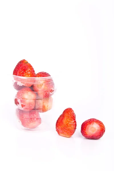 Strawberries isolated on white — Stock Photo, Image