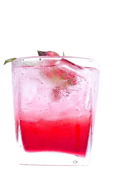 Roselle juice med torkade roselle blomma — Stockfoto
