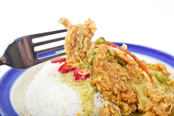 Kurczak w zielonym curry — Zdjęcie stockowe