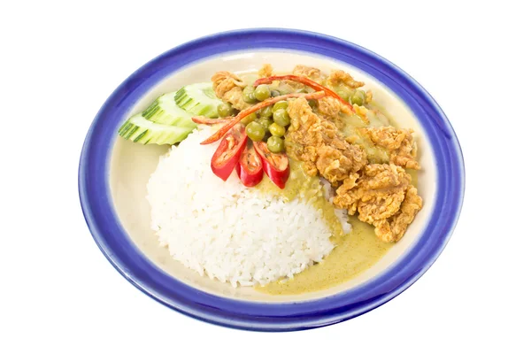 Grünes Curryhuhn — Stockfoto