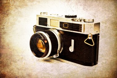 eski film kamera lens beyaz zemin üzerine