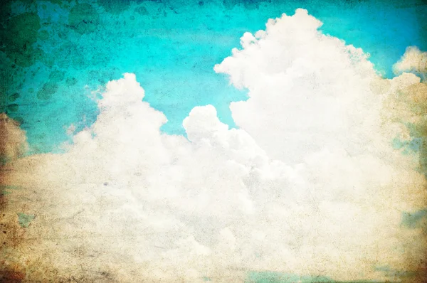 Retro mavi gökyüzü arka planı için