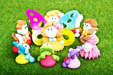 krema şeker bebek oynayarak öğrenme kavramları