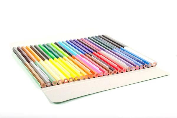 Many color of color pencils — Stock Photo, Image