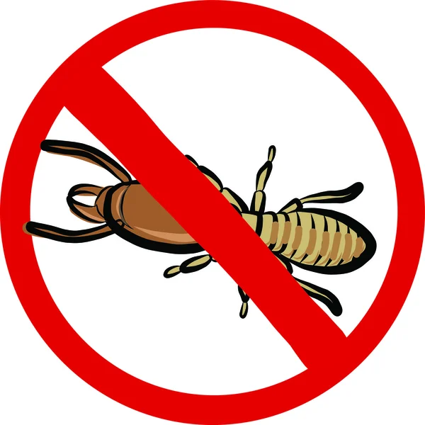 Emblema repelente de insectos termitas — Vector de stock
