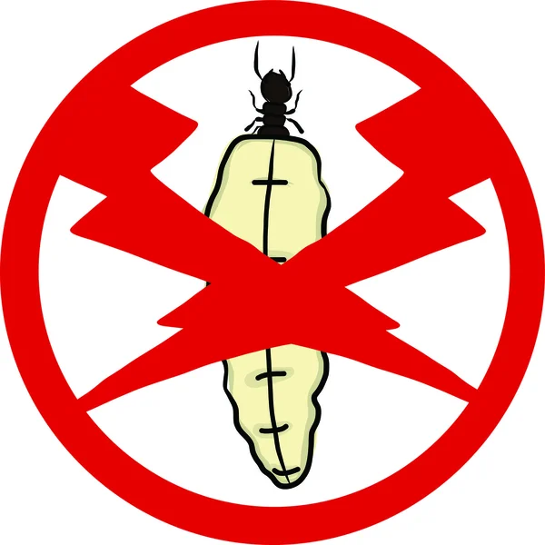 Térmitas emblema repelente de insetos —  Vetores de Stock