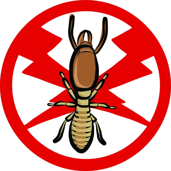 Térmitas emblema repelente de insetos — Vetor de Stock