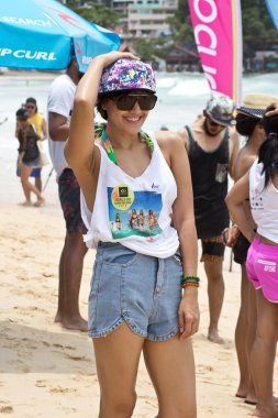 Kata beach, phuket Tayland - 6 Eylül: tanımlanamayan particip
